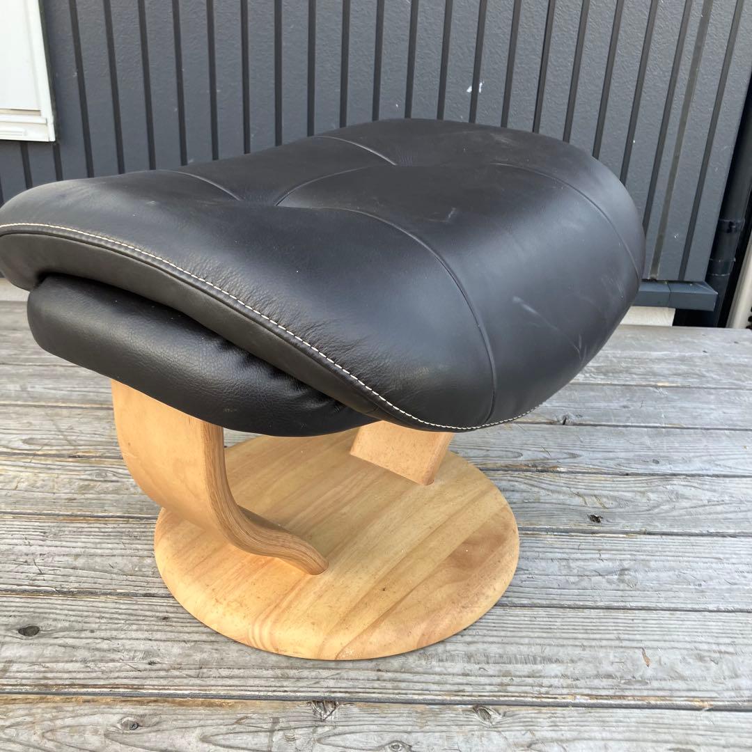 北欧レトロ カリモク ザファースト リクライナーオットマンスツール 椅子 木製