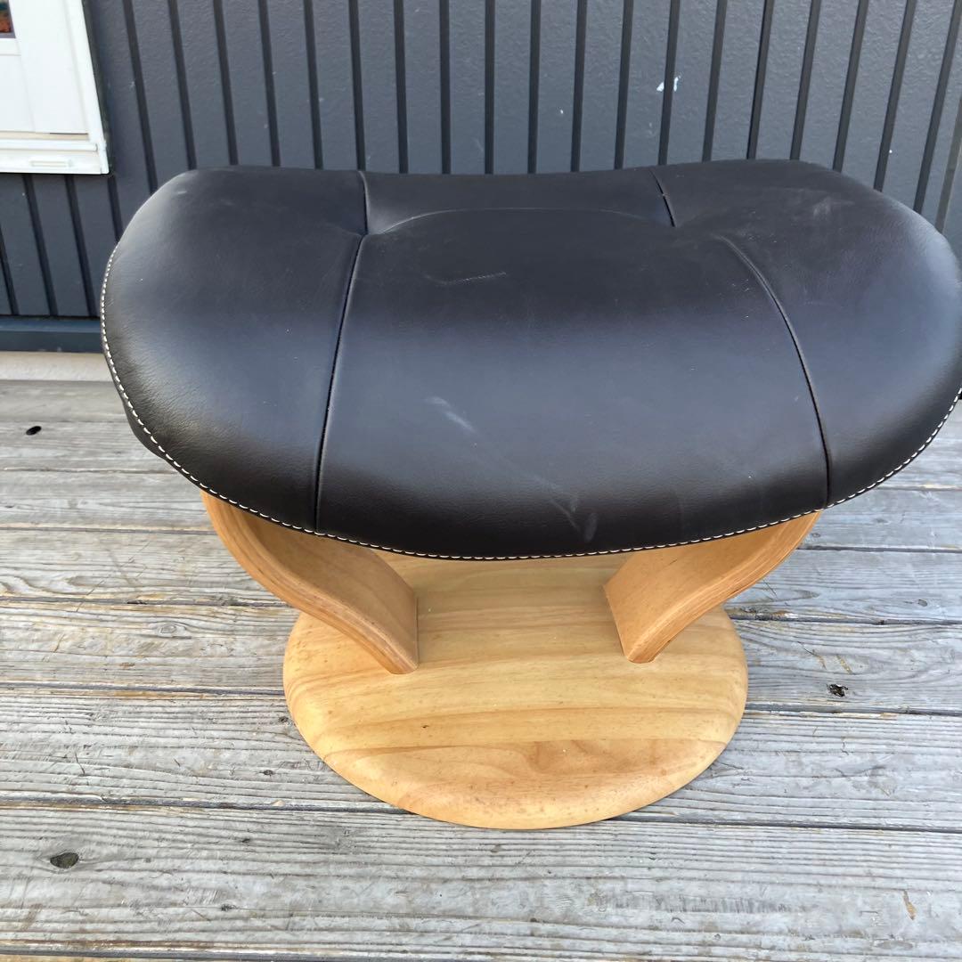 北欧レトロ カリモク ザファースト リクライナーオットマンスツール 椅子 木製