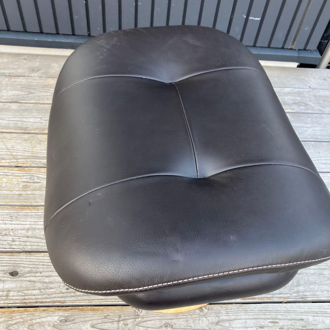 北欧レトロ カリモク ザファースト リクライナーオットマンスツール 椅子 木製