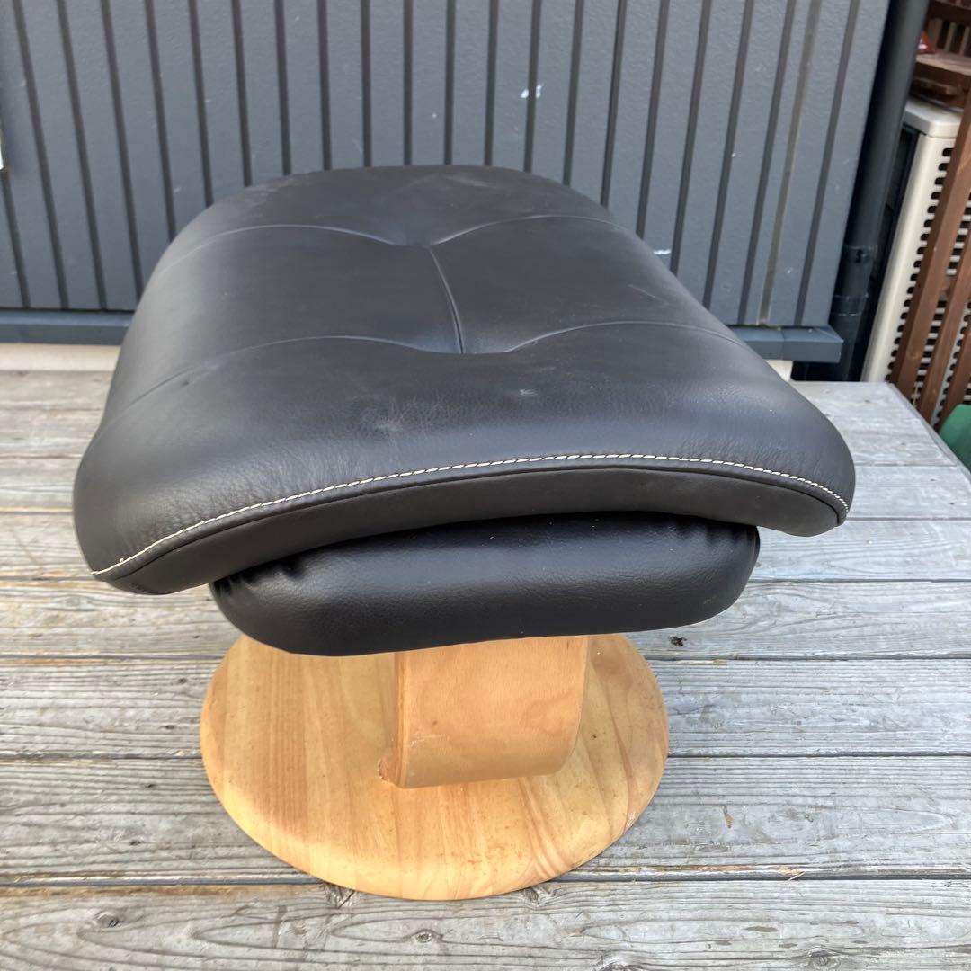 北欧レトロ カリモク ザファースト リクライナーオットマンスツール 椅子 木製