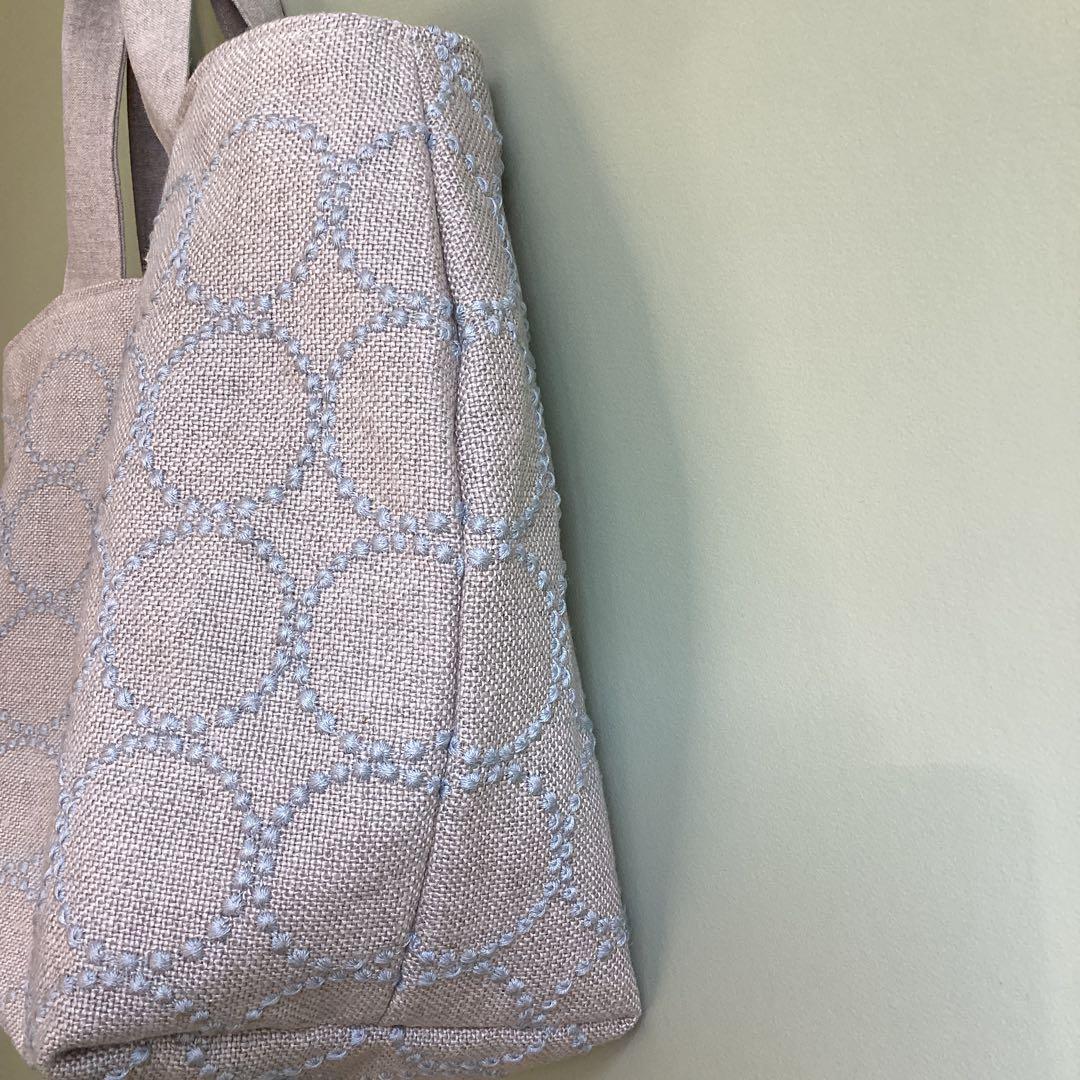 ミナペルホネンタンバリン両面でトートバッグ ハンドメイド