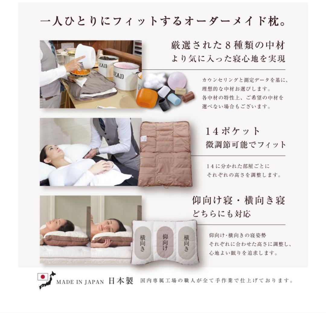 【超美品】じぶんまくら　オーダーメイド枕 14ポケット調整