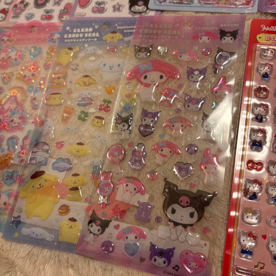 ボンボンドロップシール 肉球 タイル マシュマロ シール帳 シール交換