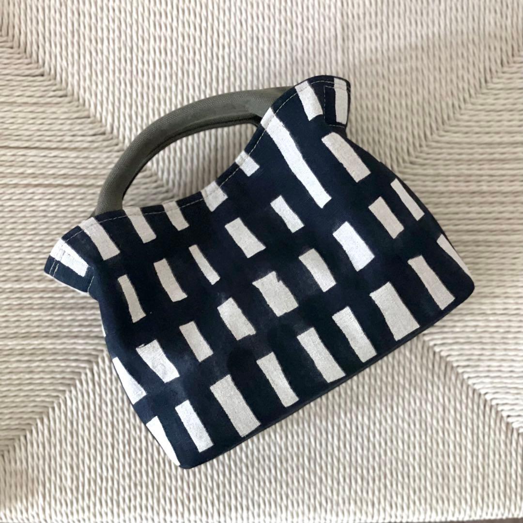 ⚮̈ミナペルホネン　sora check black ヌッピバッグＳ