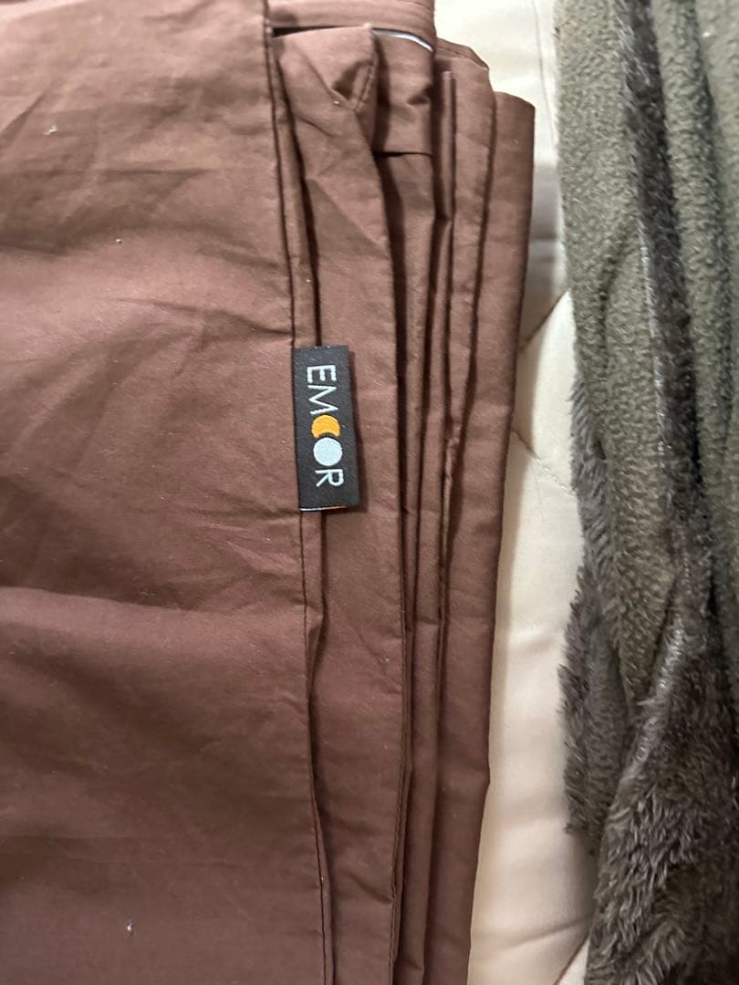 EMOOR エムール　昼寝布団セット ブラウン 春夏と秋冬シーツの 2点付き