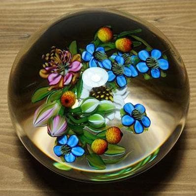 ⭐︎ケン・ローゼンフェルド ガラスペーパーウェイト 2006年 ミルフィオリ