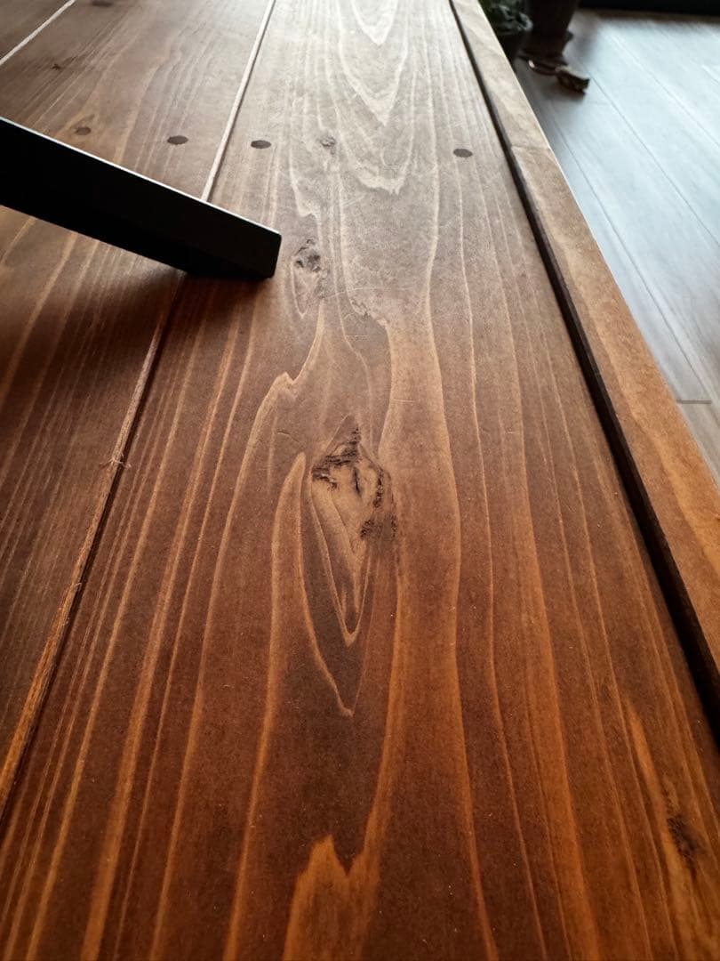 神マイケル様用⭐︎テレビボード200㎝ミディアムブラウン色 無垢材