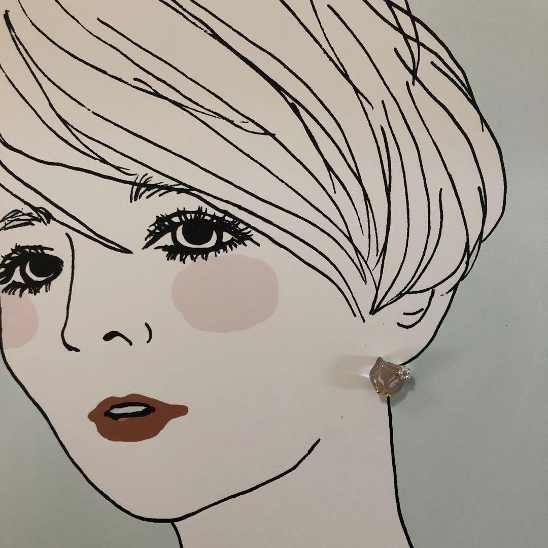 R-653 ✴︎レジンカボション✴︎アニマル柄モカベージュ5種♡⁎⁺˳