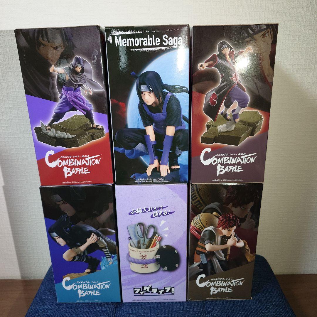 【6体セット】NARUTO-ナルト-疾風伝 うちはイタチ うちはサスケ 我愛羅