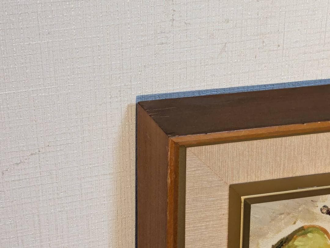 【真作】絵画　油彩5号　ザクロ　果実の生命感溢れる静物画　鮮やかな果実美　Y92