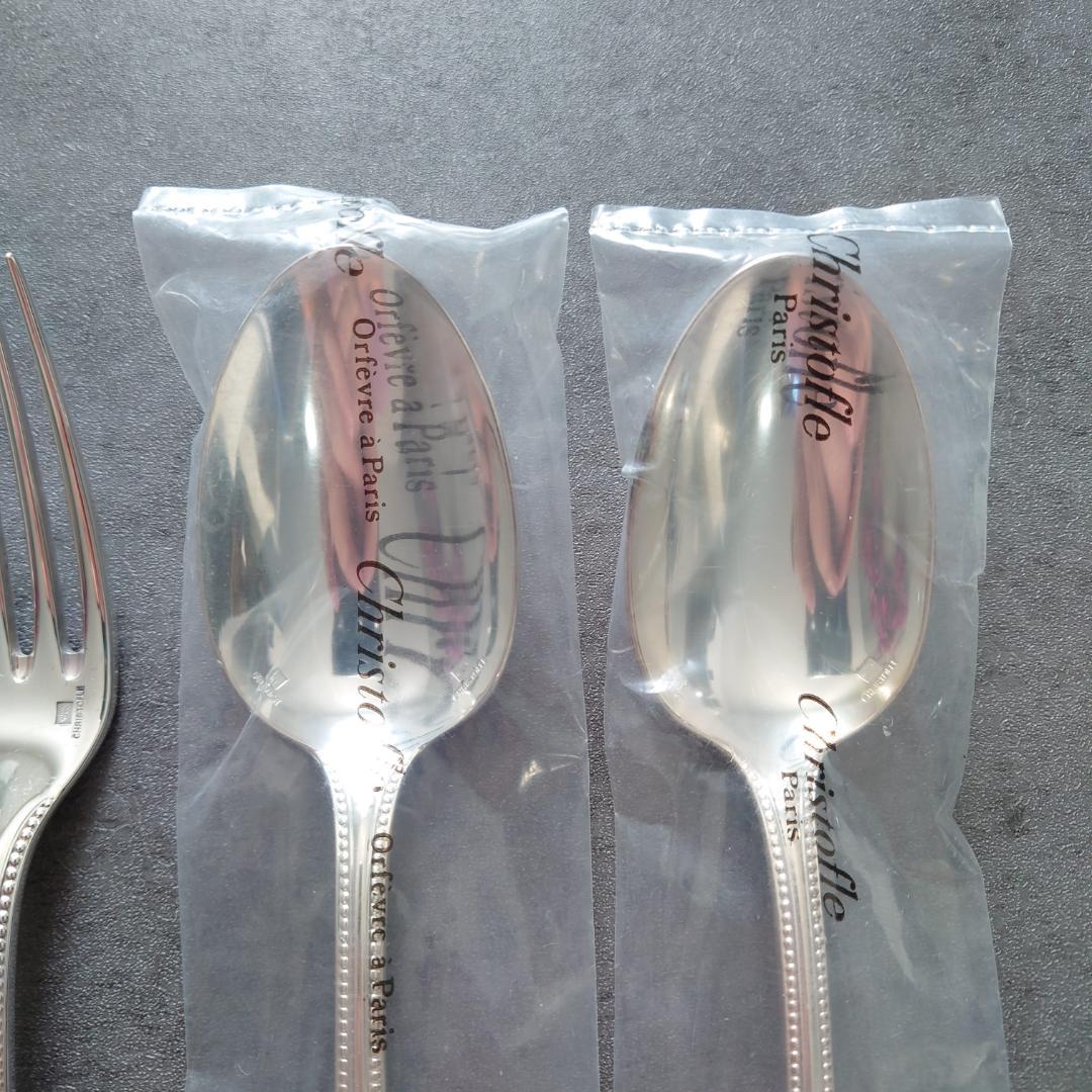 美品 クリストフル パール スタンダードサイズ 未開封含む 6点