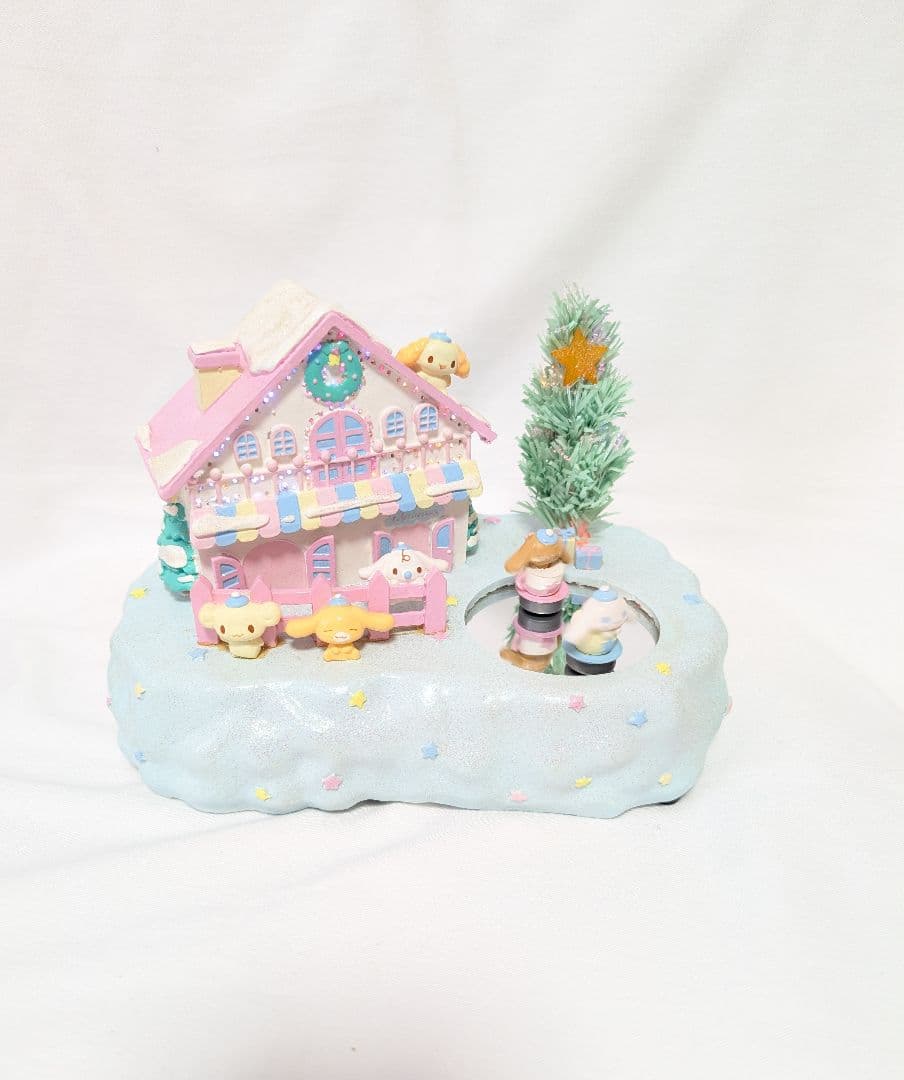 サンリオ　シナモロール　ジオラマハウス　クリスマスオルゴール付き　2004年製