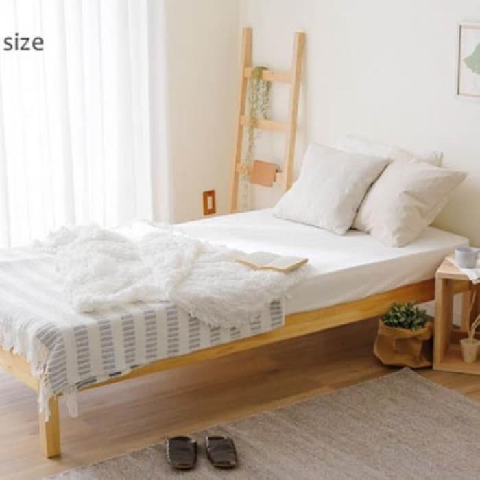 【天然木】ベッドフレーム  ナチュラルカラー