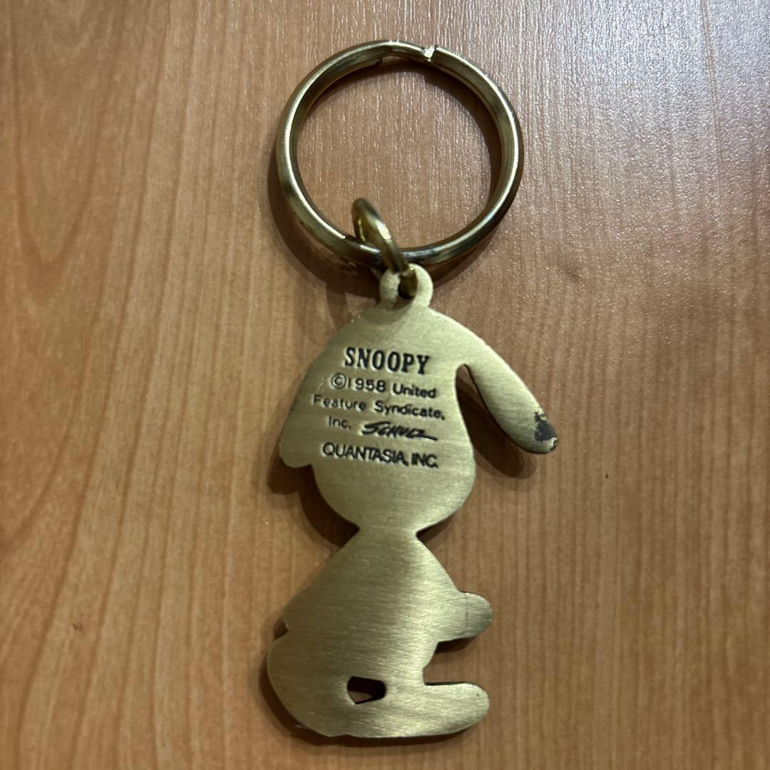 激レア スヌーピー SNOOPY 真鍮キーホルダー レトロ - メルカリ