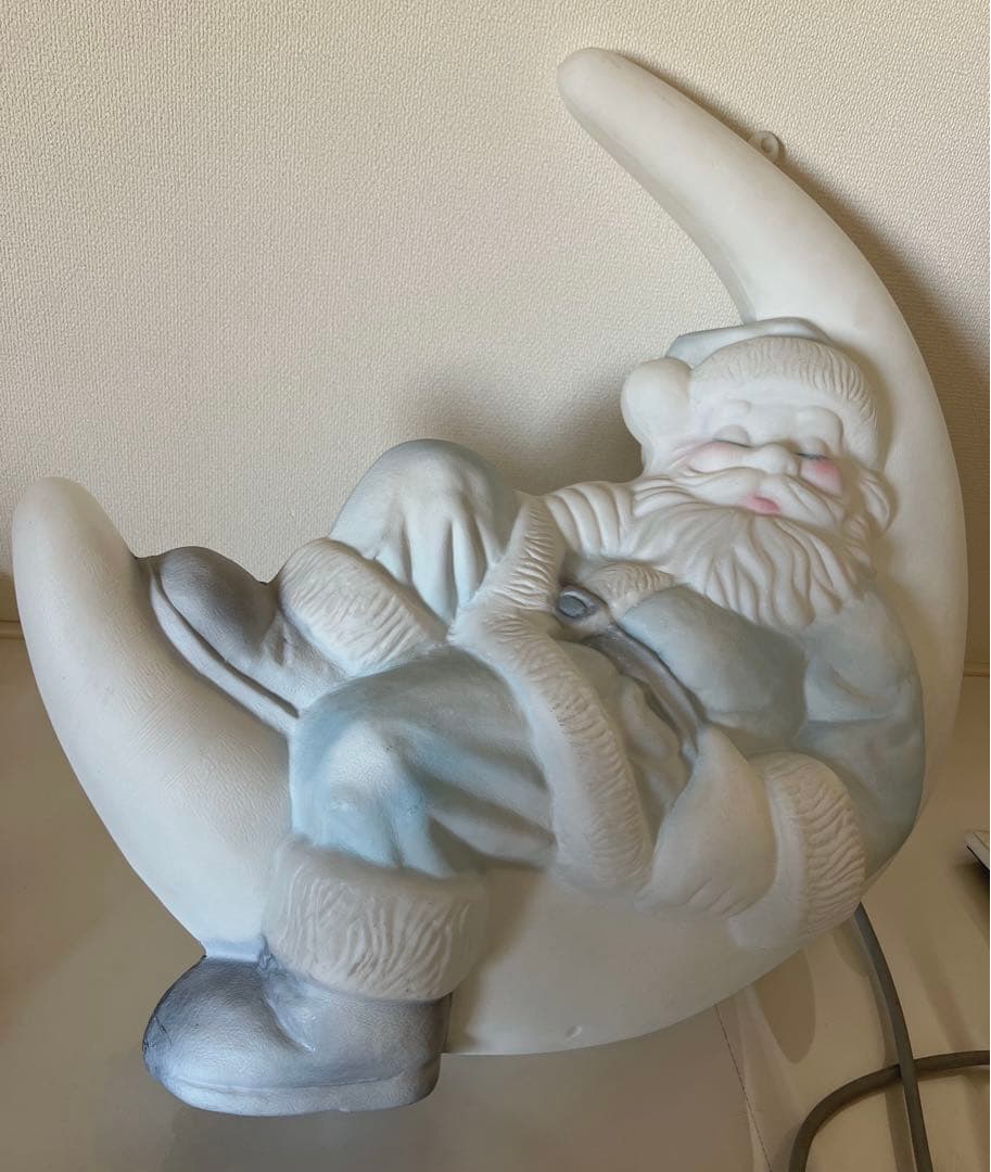 クリスマスネオンブルーサンタ「お月様サンタ」