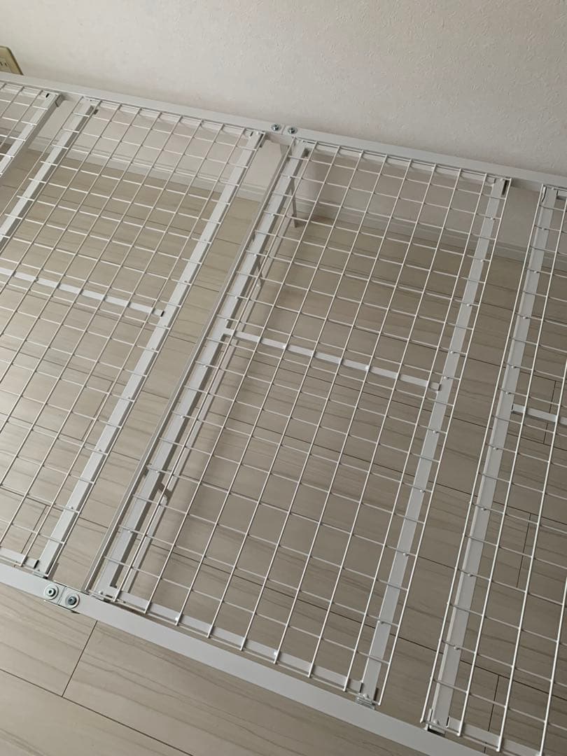 ニトリ パイプベッド バジーナ C-STN JH シングル ホワイト