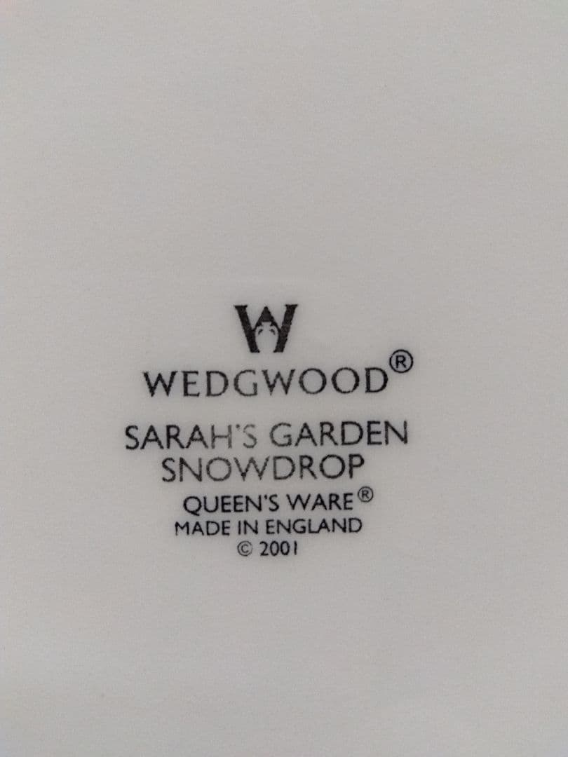 【新品】値下２点ウェッジウッド稀少★スノードロップ★デザート皿