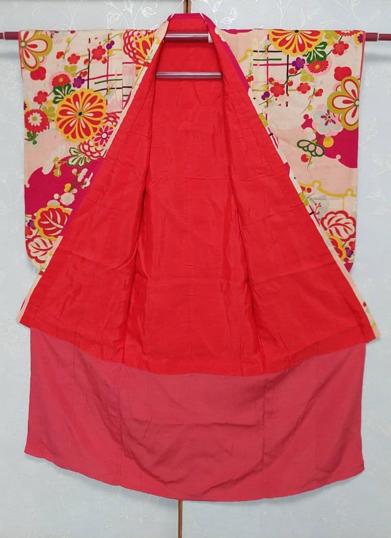 NA961アンティーク子供着物着丈110センチ裄丈38センチ