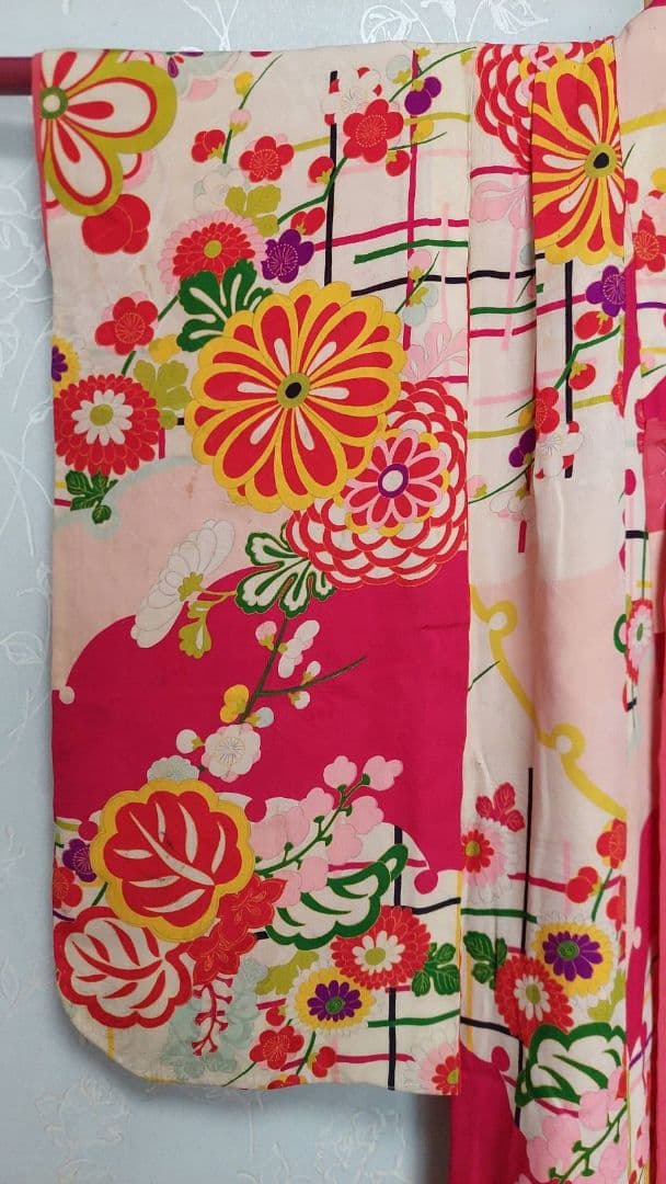 NA961アンティーク子供着物着丈110センチ裄丈38センチ