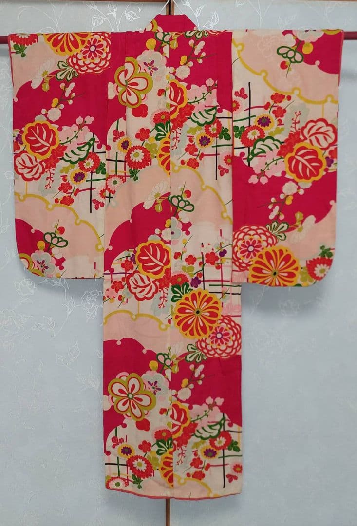 NA961アンティーク子供着物着丈110センチ裄丈38センチ