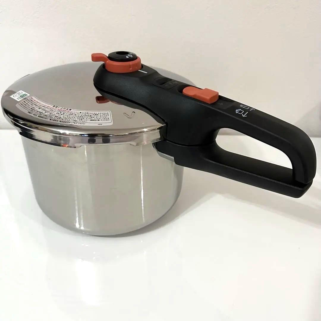 1回使用【ティファール】圧力鍋 セキュア トレンディ 6.2L テラコッタ