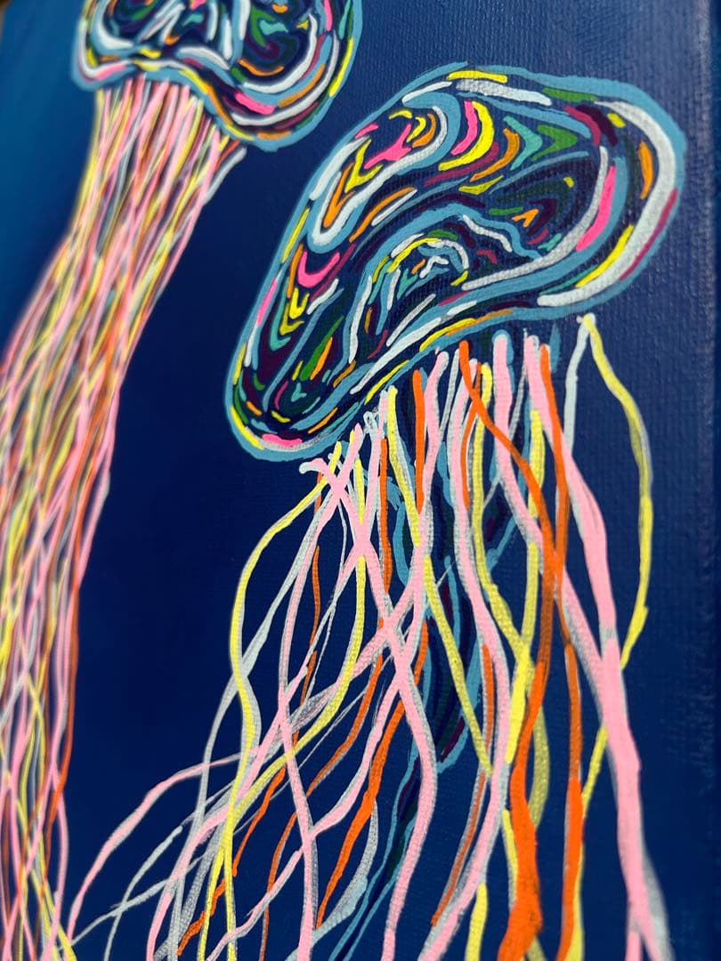 海月 | アクリルガッシュ・F4・原画・額なし