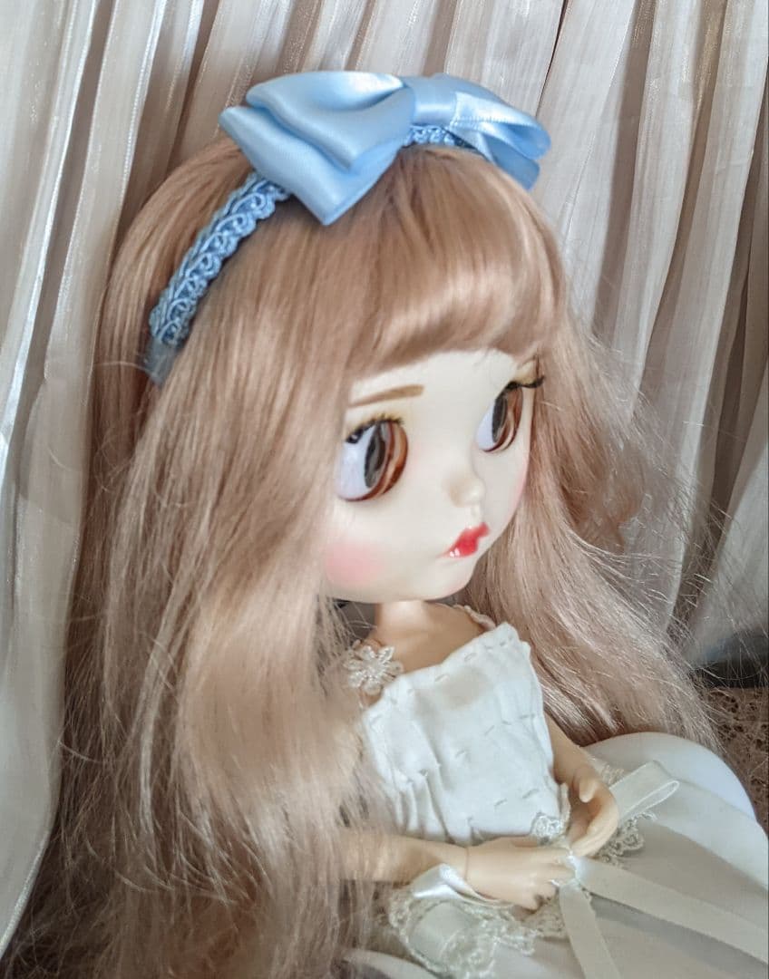 ハンドメイドドール用カチューシャ ネオブライスアイシードール サテン