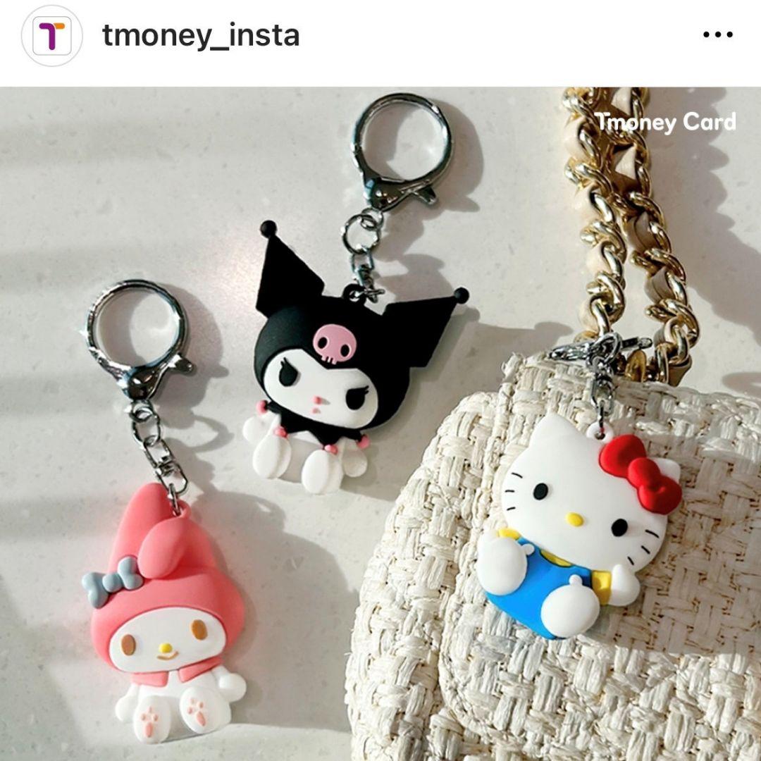 T-money 韓国 キティ ハローキティ キーリング キーホルダー サンリオ