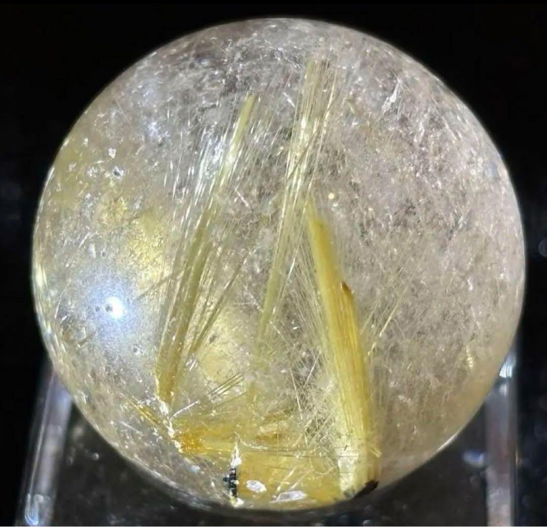 【金運、仕事運上昇】タイチンルチルスフィア⭐️台座付き R71