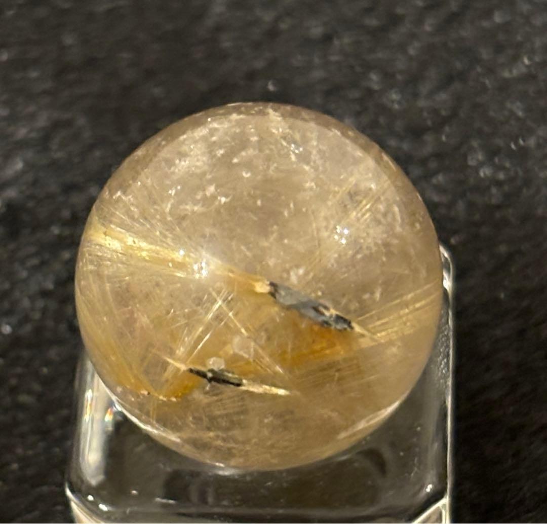 【金運、仕事運上昇】タイチンルチルスフィア⭐️台座付き R71