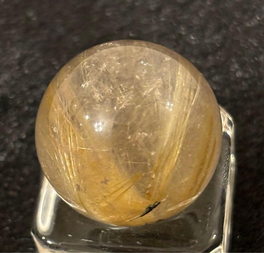 【金運、仕事運上昇】タイチンルチルスフィア⭐️台座付き R71