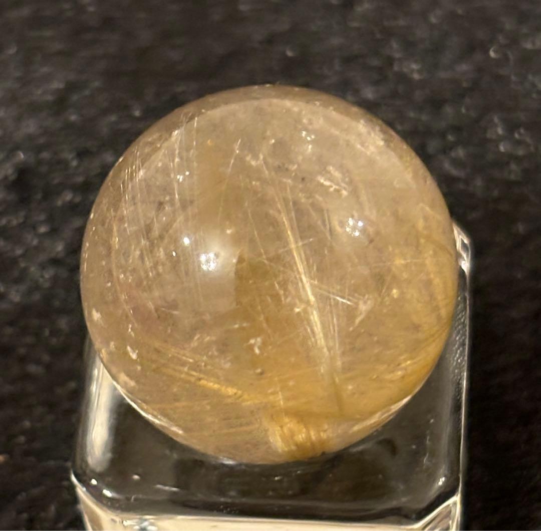 【金運、仕事運上昇】タイチンルチルスフィア⭐️台座付き R71