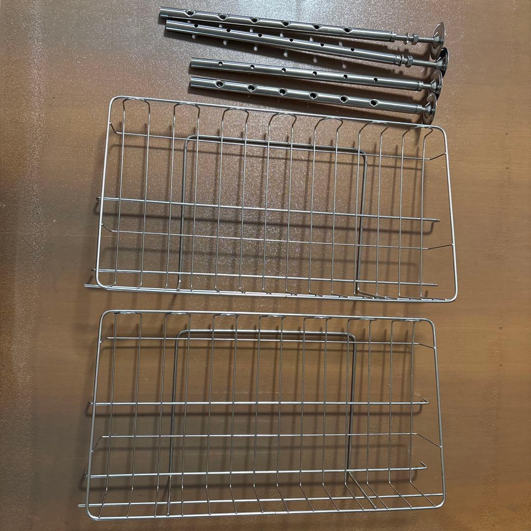 燕三条　つっぱり水切りラック　大容量　2段