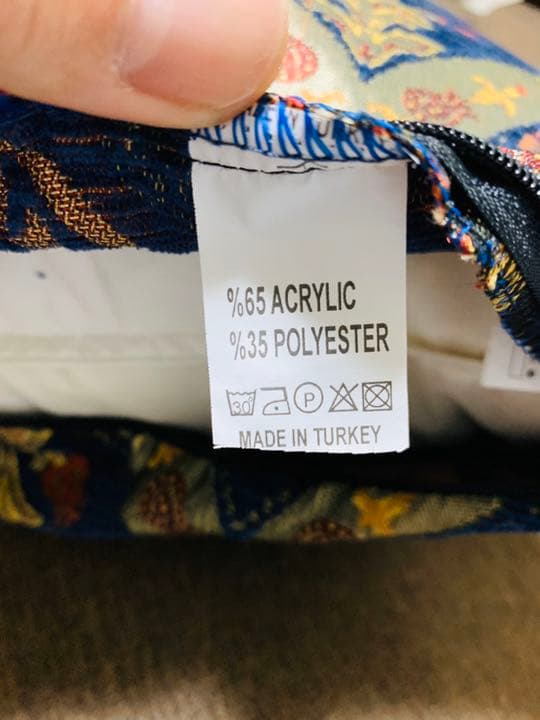 トルコ柄　クッションカバー