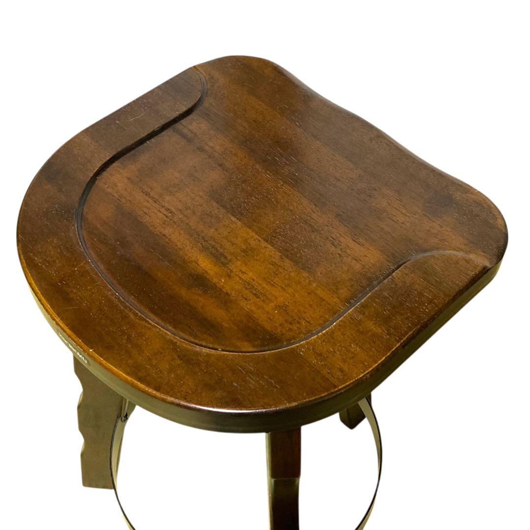 ①【ヴィンテージ】カリモク ルスティック ハイチェア バースツール スツール