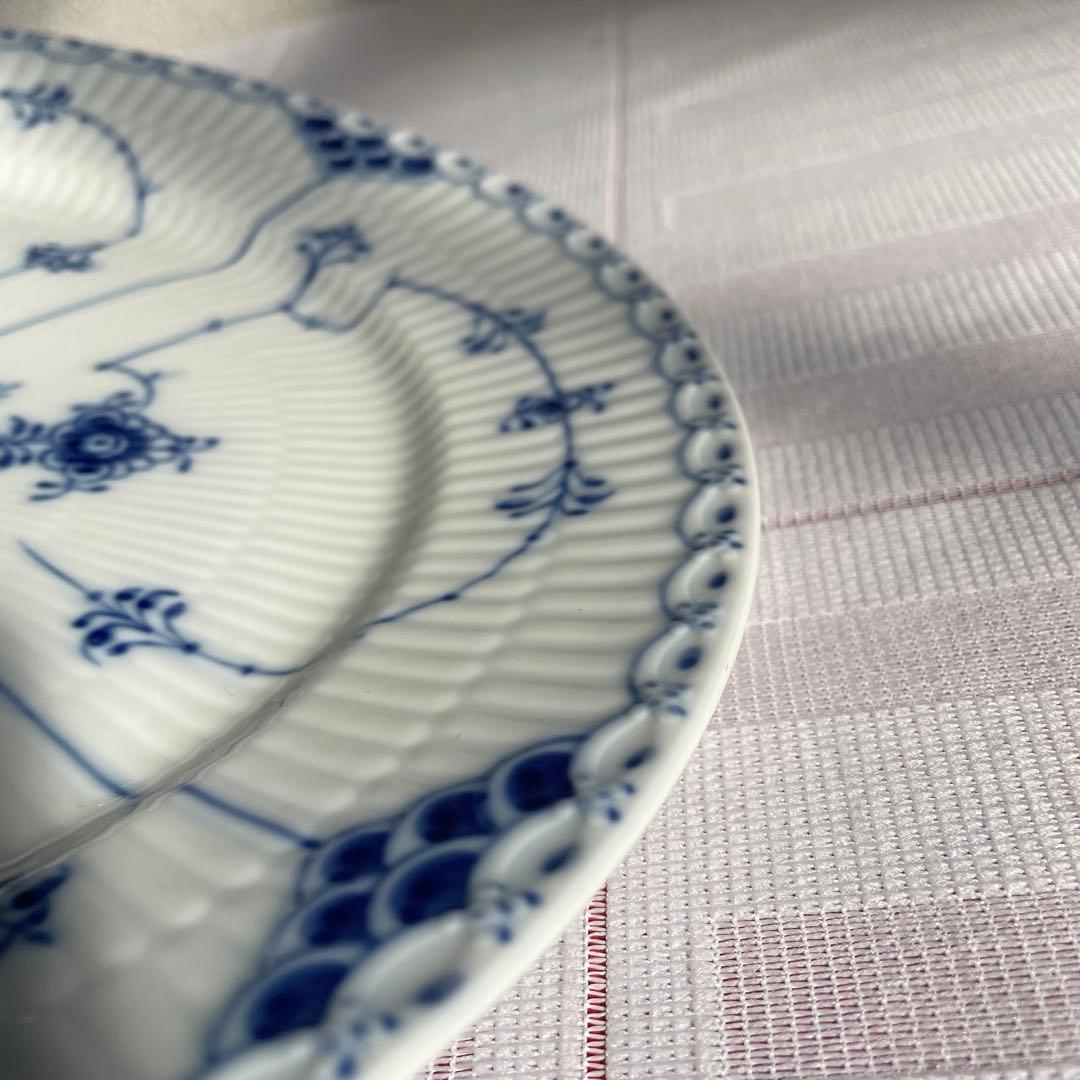 ロイヤルコペンハーゲン ブルーフルーテッド 皿 デンマーク 27cm