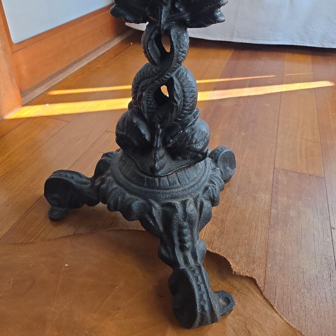 鉄脚　70cm四角木製テーブル