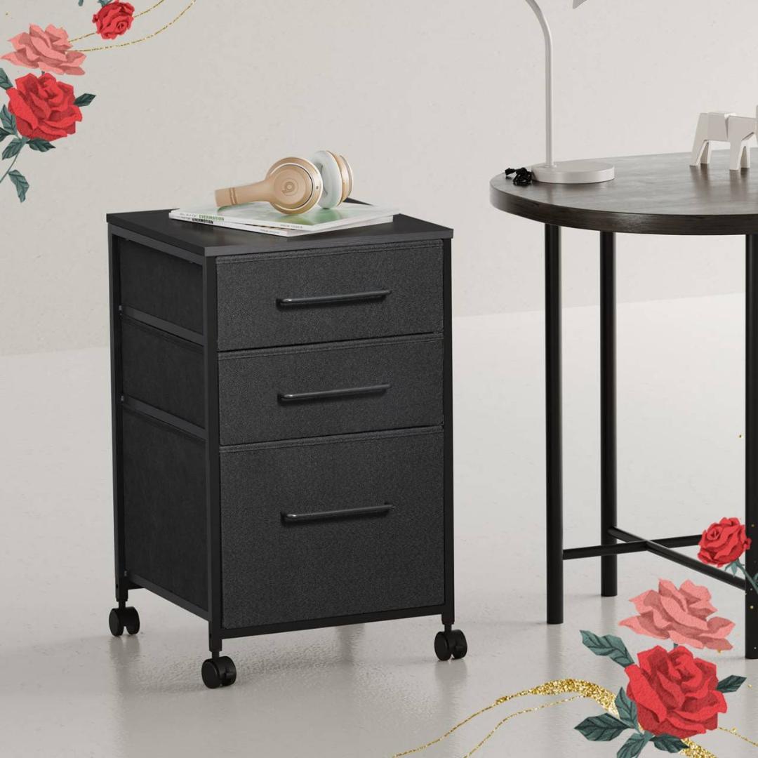 サイドワゴン キャスター デスク 温かみのあるデザイン