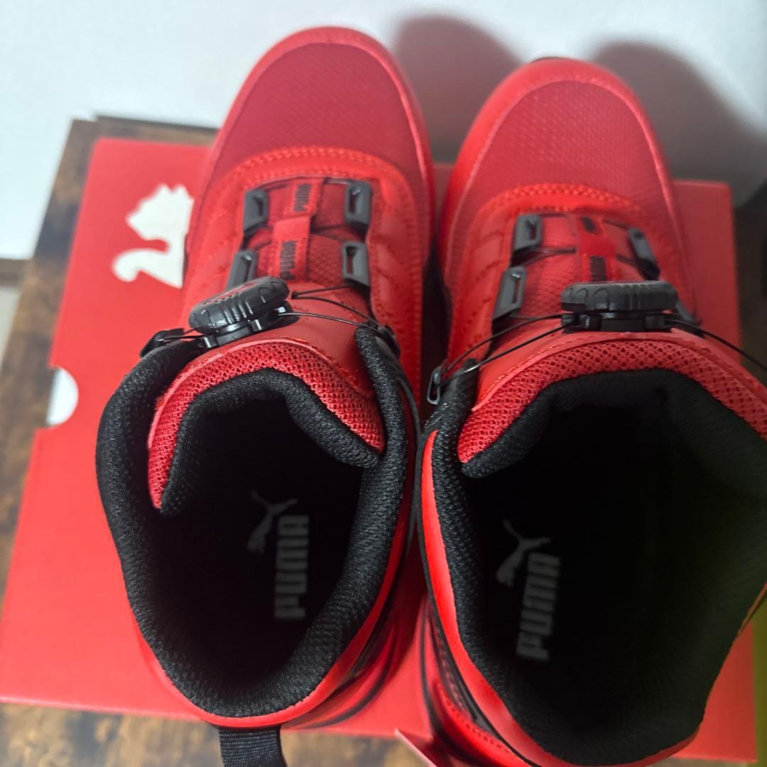 PUMA 安全靴 ダイヤル式 レッド