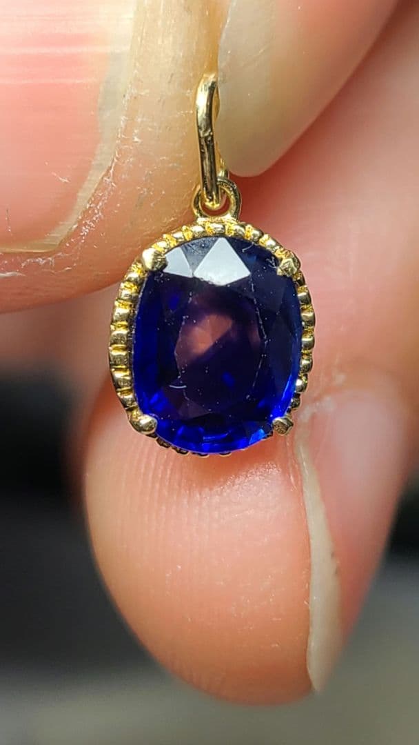 ニケ☆★スリランカ産ブルーサファイア、トルマリン★ペンダントトップオーダー