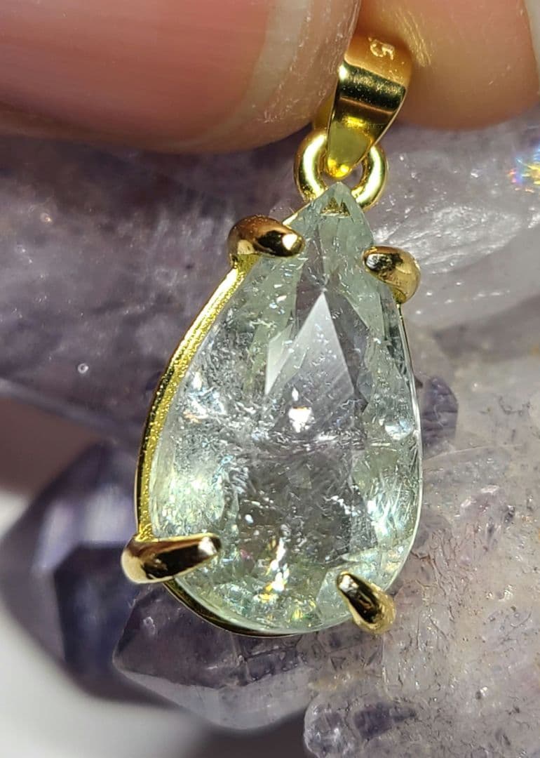 ニケ☆★スリランカ産ブルーサファイア、トルマリン★ペンダントトップオーダー