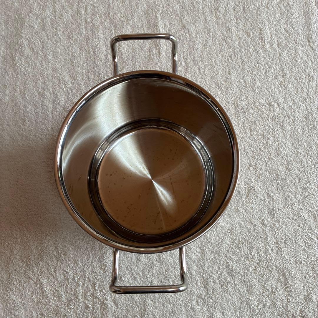 ム*リ様 IH対応ステン製 寸胴鍋 両側ハンドル付き ザル付き 鍋深さ20cm直