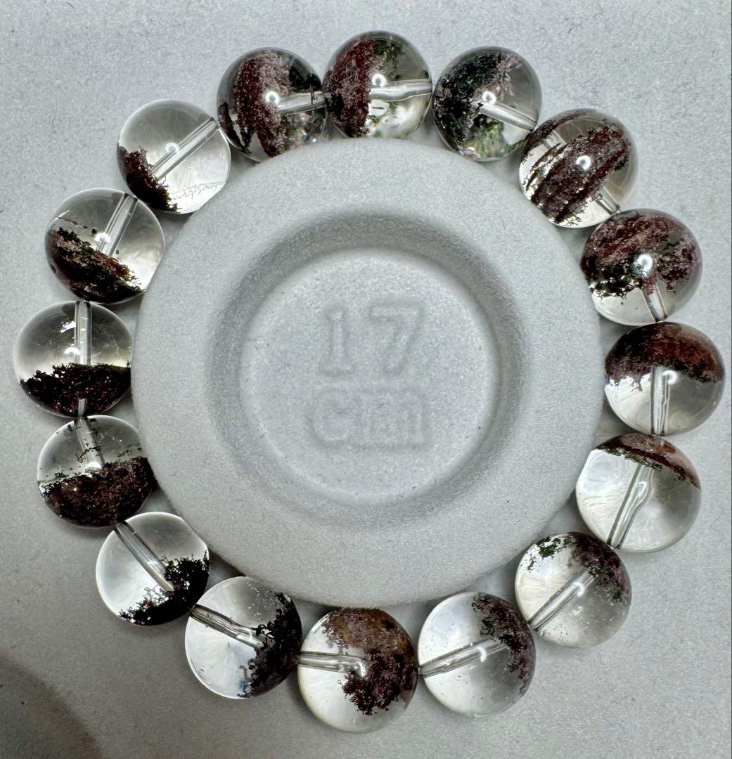 Mystic最高品質 極クリア•パープルガーデンファントムクォーツ ブレスレット