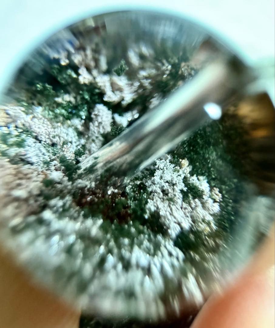 Mystic最高品質 極クリア•パープルガーデンファントムクォーツ ブレスレット