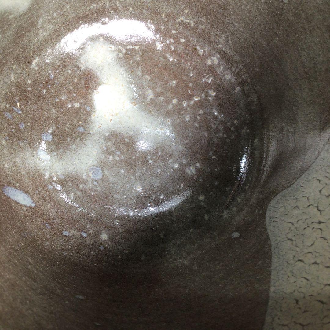 N753 水指 『高取焼』『十一代静山造』『表千家 堀内宗完箱書』 共