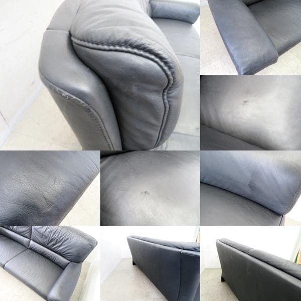 総革■IDC大塚家具■ドイツ■ヒモラ■ベルク■3人掛けソファ■27.8万円■