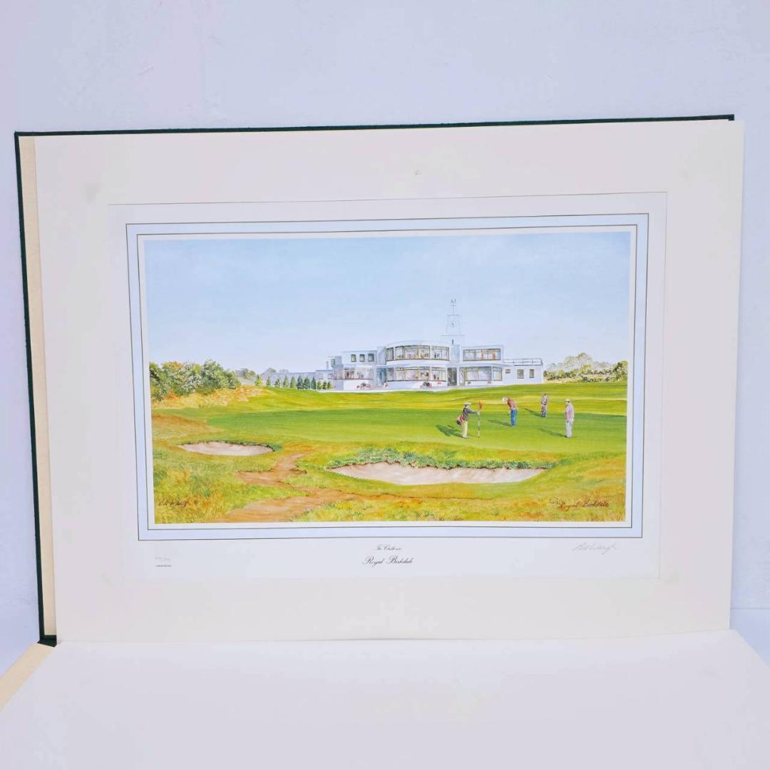 全英オープン他有名ゴルフコース リトグラフ全7枚セット Bill Waugh