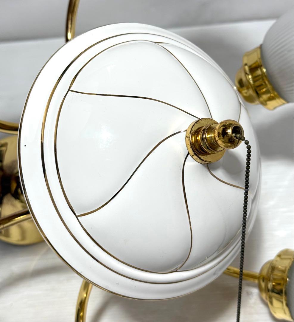 希少♪陶器 ODELIC オーデリック シャンデリア 6灯 フロストガラス