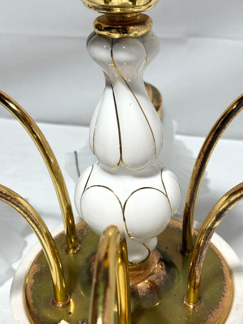 希少♪陶器 ODELIC オーデリック シャンデリア 6灯 フロストガラス