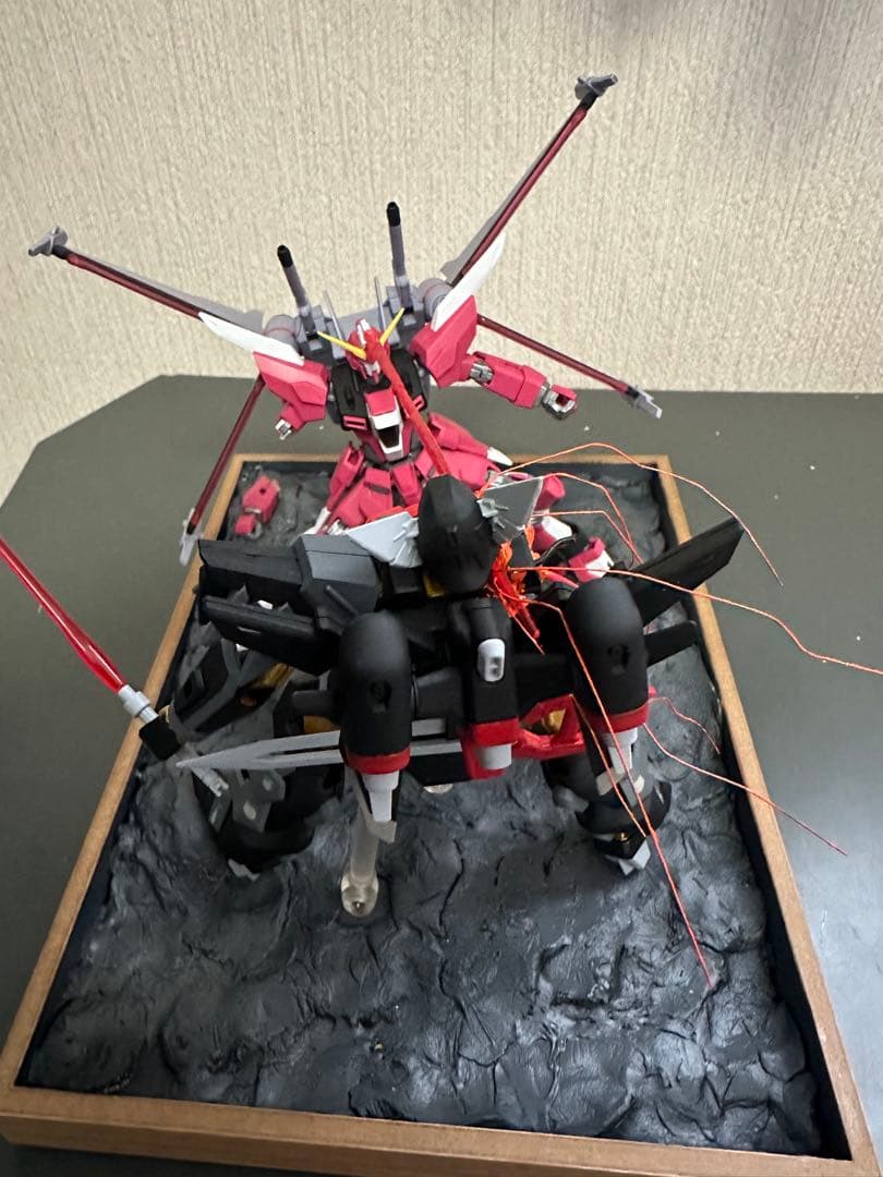 ガンダムジオラマ インフィニットジャスティス弍式 ブラックナイトス